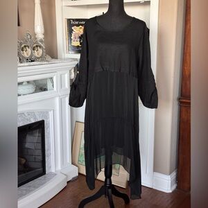 Liabella Linen Silk Blend Tunic Dress